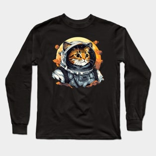 Dragon-li Cat in Spacesuit Long Sleeve T-Shirt